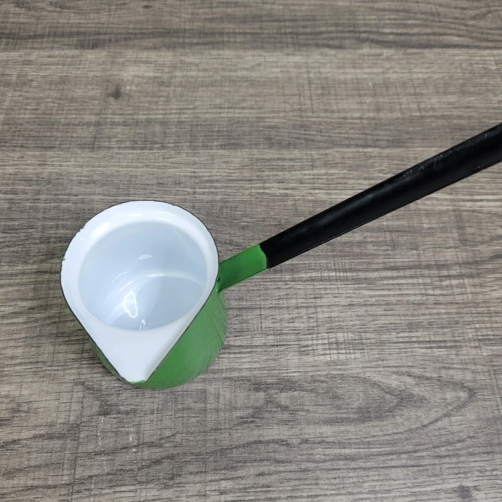 Green Enamel Ladel Dipper Unbranded Serving Utensil Half‎ Cup Capacity